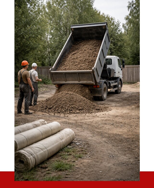 Доставка сыпучих материалов самосвалом в [cvi] от 4306 р. | ПРОНЕРУДБлш