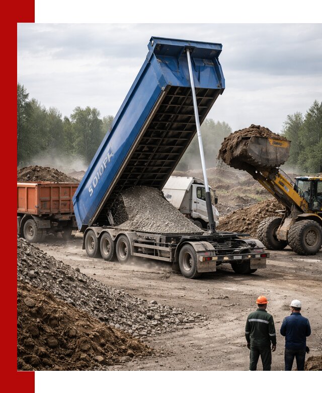 Аренда тонар 40 тонн в Балашихе с доставкой материалов