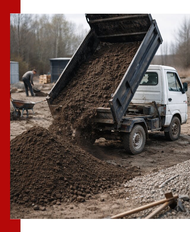 Аренда минисамосвала в Балашихе для доставки сыпучих материалов