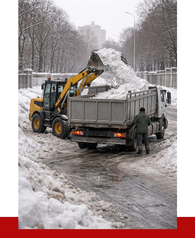 Вывоз снега с погрузкой в Балашихе от 3589 р. ПРОНЕРУДБлш