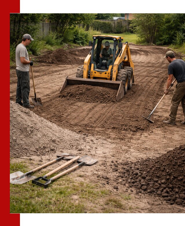 Планировка участка грунтом с вывозом и доставкой в Балашихе