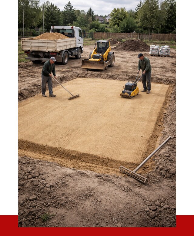 Устройство песчаной подушки в Балашихе от 4614 р. ПРОНЕРУДБлш