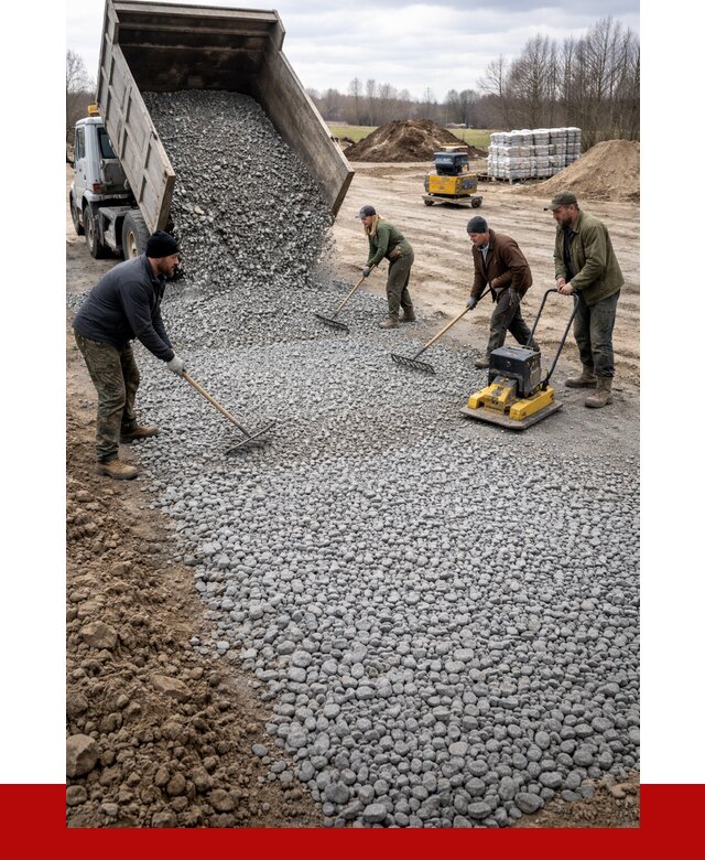 Устройство щебеночной подушки в Балашихе от 4614 р. ПРОНЕРУДБлш