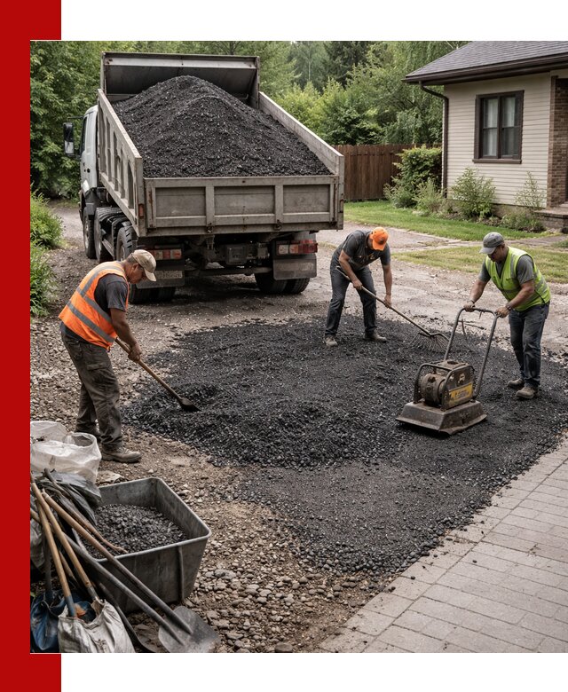 Асфальтовая крошка для двора с доставкой в Балашихе